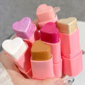 Heart Shaped Blush Stick Contour Highlighter Pearlescent Face Brightening Women's Cosmetics High Pigment Long-lasting. 