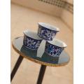 blue pottery Planters. 