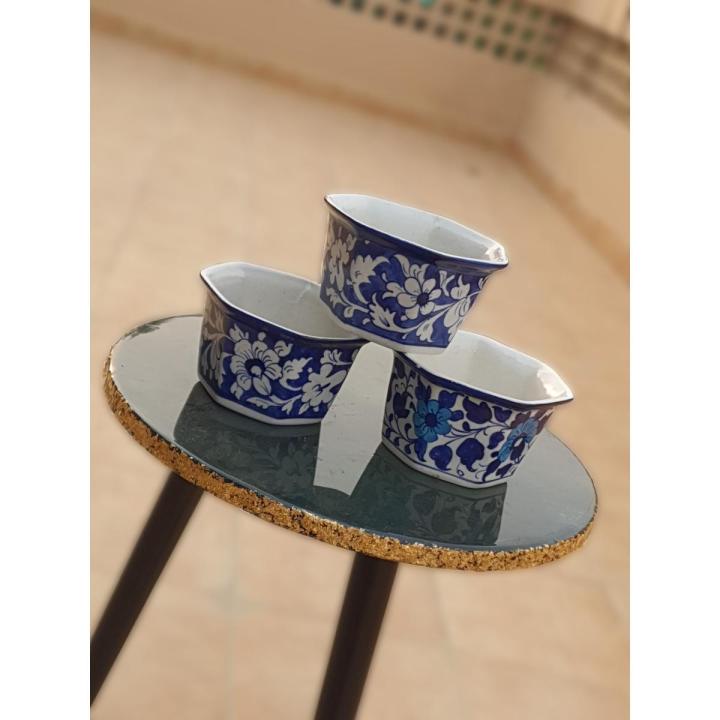 blue pottery Planters