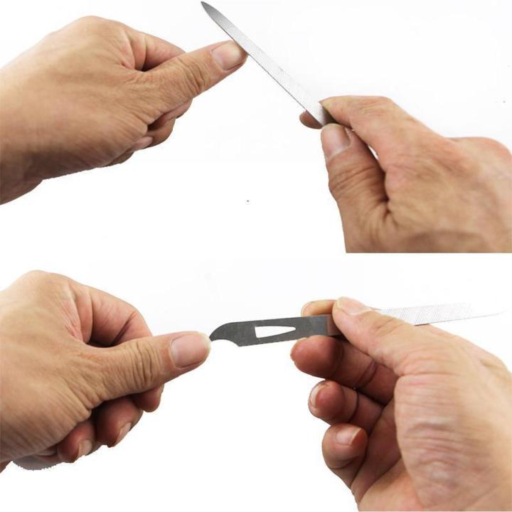 3 in 1 Stainless Steel Nail Buffer File Stronge
