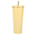 MeterMall Coffee Cup With Splash-Proof Lid Metal Straw Double Vacuum Insulation Design 304 Stainless Steel For Hot Cold Drinks Travel Mug. 