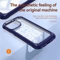 lthmy for Samsung Galaxy S21 Ultra 5G Transparent Hard PC Soft TPU Bumper Shockproof Protective Case Cover. 