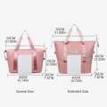 Large Capacity Foldable Travel Bag, Waterproof Oxford Fabric, Expandable Travel Bag for Women, Sports Travel and Holiday. 