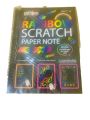 Large SCRATCH NOTE PAD Scratch book with wooden stick scratch notepad size 26cmx19cm. 