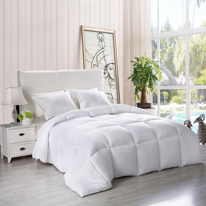 Comforter%20Razai%20Ultra%20Soft%20Down%20Alternative%20Comforter%20-%20Plush%20Siliconized%20Fiberfill%20Duvet%20Insert%20-%20Box%20Stitched%20All%20Season%20-%20Image%206