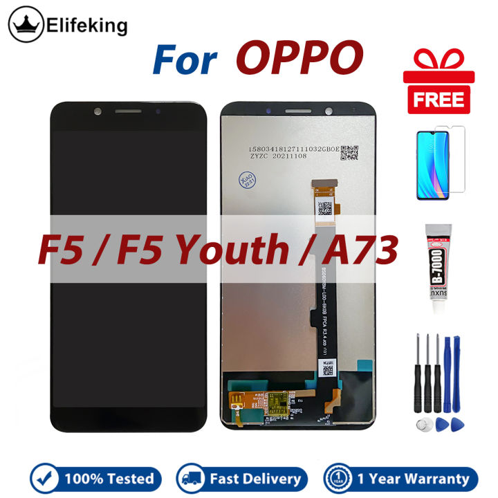 LCD Display For OPPO F5 F5 Youth A73 CPH1725 CPH1727 Touch Screen Assembly Replacement Parts Digitizer