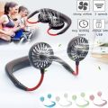 Hanging Neck Fan for Kitchen | Folding Handheld Fan Wearable Portable Neckband Mini Fan USB Chargeable. 
