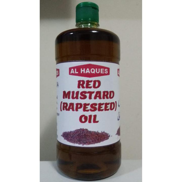 PURE BLACK MUSTARD OIL, 1 LITRE ( KALI SARSON KA TAIL)