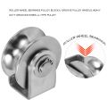 2 Inch Roller Wheel Bearings U Groove Pulley Wheels Detachable Heavy Duty Grooved Wheel for Material Handling and Moving. 