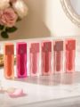 HUDAMOJI 1 PC Matte Lip Gloss Shiny, Moisturizing & Non- Sticky Lip Gloss in 6 Colors / Smooth & Long-Lasting Lip Gloss. 