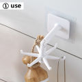 Rotating Hook Kitchen Accessorizes 360 Degree Rotatable Storage Rack Hanger Mounted Key Hooks. 