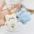 Korean Style Kawaii Small Bear Plush Toy Cute Animal Keychain Soft Stuffed Doll SUPER BABY. 