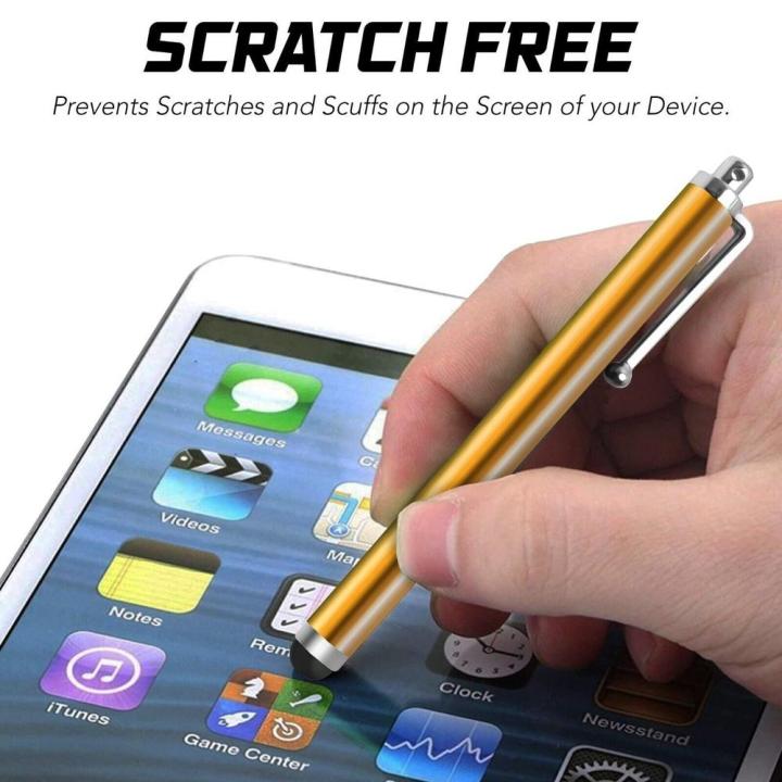 Soft Tip Stylus Pen Ergonomic Rubber Tip 5-Pack Touchscreens Pens Black Color Lightweight Stylus for Phones Ipad Iphone