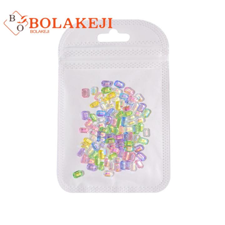 Nail Glitter Rhinestone Non-Drop Nail Art Rhinestone Color Flat Bottom Decoration