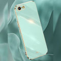 Biruiqu for OPPO A39 / OPPO A57 Back Cover Luxury 6D Plating Frame Shiny Bling Phone Pounch Soft Silicone Square Phone Case. 