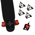 Skateboard Wheel Lock Trainers TPU Plastic Ollies Kickflips,Black. 