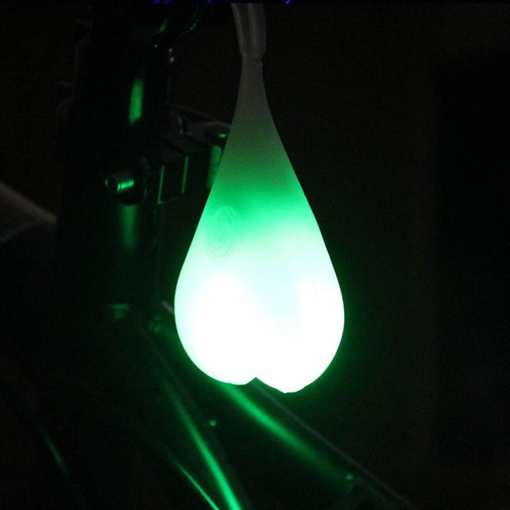 Cycling Balls Tail Waterproof Silicone Bike Light Heart Shape Bicycle Taillight Rear Lights Night Warning Led