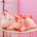 Iruriuiyt 120cm Kawaii Unicorn Plush Toys Soft Stuffed Dolls Animal Horse Pillow Cousion For Girls Birthday Gift Kids Toy. 