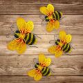 Bumble Bee Garden Accents Yard Fence 3D Sculpture Ornaments Wall Home Bee Wrought Iron Wall Hanging Ornaments Decoration. 