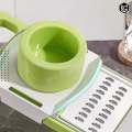 5 in 1 Multifunctional Stainless Steel Vegetable Cutter & Mandoline Slicer, Grater, Interchangeable Blades & Hand Protectors for Quick & Easy Kitchen Prep, Perfect for Onion, Potato, Salad & More – Compact & Efficient Gadget Ramzan Special - Malahim Store. 