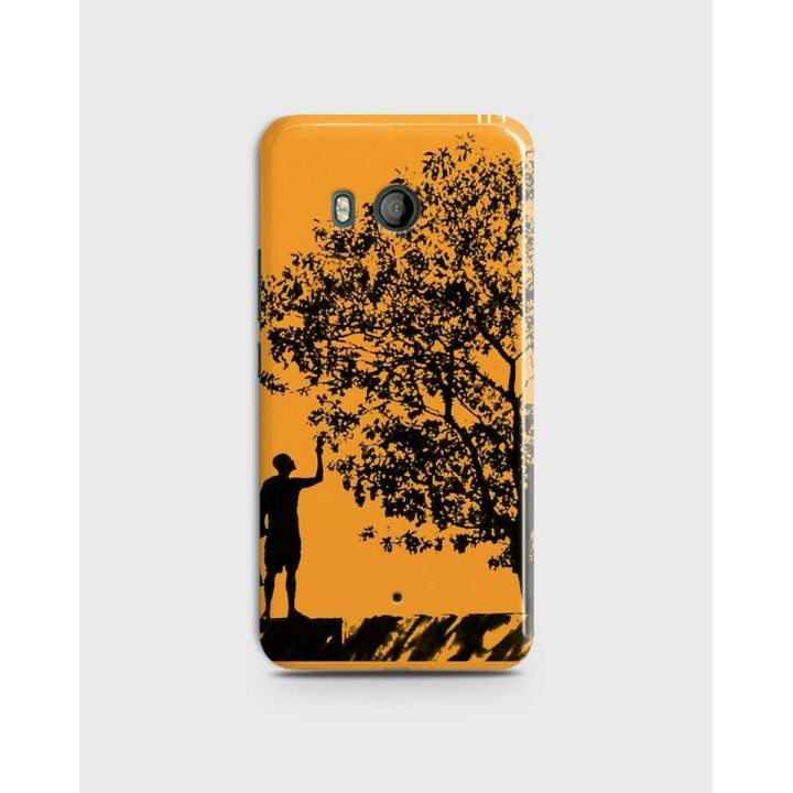 For Htc U11 Cover 3D Hard Case Black Tree Style - 1Cover2532