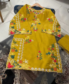 Elegant Multi Embroidered Kurti for Women with Trouser (2-Piece Suit) Casual Dresses for Women. 