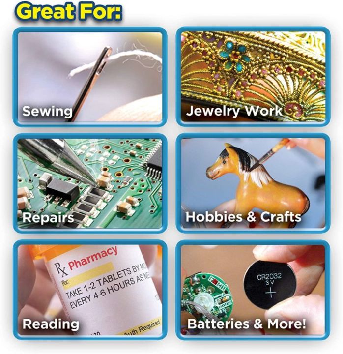 Lighted%20Magnifying%20Glass%20Set,%20200%25%20Magnifying%20Glasses%20with%20LED%20Light%20USB%20Rechargeable,%20Regular%20Magnifying%20Eyeglass,%20Hands%20Free%20for%20Close%20Work%20-%20Image%203