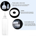 Transparent Sharp-mouth Bottle Plastic Squeezable Needle Bottles Color Paste Bottle Ink Glue Bottle. 