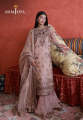 Asim Jofa-AJULN-12 Embroidered Zari Check Net Unstitched 3 Pcs-Dress for girls. 