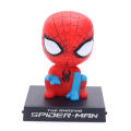 8cm Batman Big Doll Figurine Stand Bobblehead Spring Toy Car Dashboard Decor. 