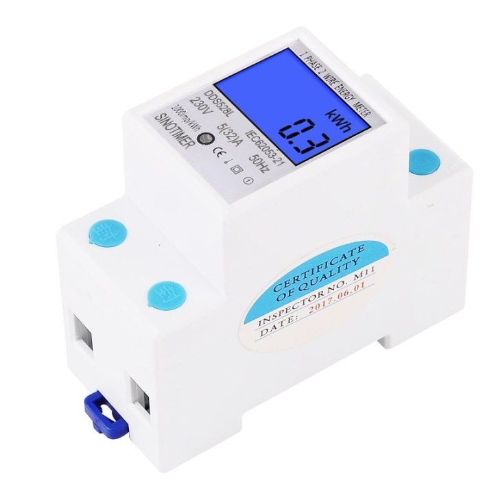 Single%20Phase%20Digital%20Display%20Energy%20Meter%20DDS528L%20Din%20Rail,%20Display%20Power%20KWh,%20Energy%20KW,%20Volt%20V%20Ampere%20A%20-%20Image%203
