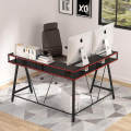 L-Shaped Corner Computer Gaming Desk - The Perfect Blend of a L-Shaped Computer Table, Gaming Computer Table, and Office Table with Wooden and Study Table Capabilities, Ideal for Home and Office Workspaces. 