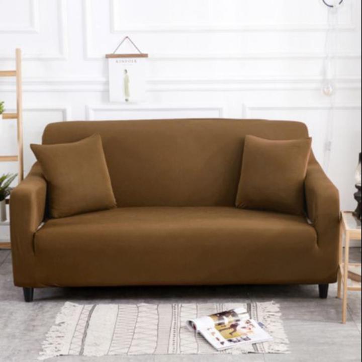 Jersey Fabric (3+2+1+1) 7 Seater Sofa Cover Jumbo  Standard Size Stretchable & Elastic Fitted Couch Cover
