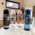 780ml Summer Transparent Water Bottle for Drinking Leak-proof Anti-Drop One-button Unlocking For Kitchen Tools. 