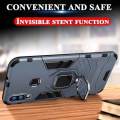 For Samsung Galaxy A40 Phone Case, Silicone TPU and Hard PC Cover Magnet Stand Rotation Ring Multi Protection Casing. 
