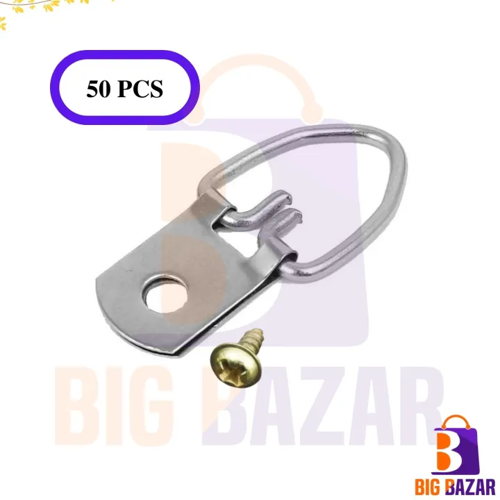 Photo%20Frame%20Hook,%201%20hole%20D-Ring%20Picture%20Hanger%20with%20screw,%20Hook%20for%20Hanging,%20picture%20frames%20wall%20hanging%20,%20Hook%20-%20Image%202