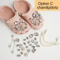 Croc Gems Crystal Charms diamond Jibbitzs chain Jibbitz. 