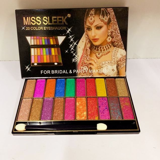 Miss Sleek 20 Colors Eyeshadow Palette.