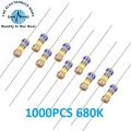 50,100,200,500,1000,PCS 680K Ohm 1/4 Watt 5% Carbon Film Resistor Through Hole In Pakistan. 