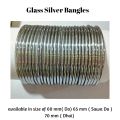 24 pieces / 2 Dozen Plain Golden & Silver Glass Bangles in Size( Do, Sawa Do, Dhai). 