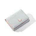 Short Cute Cat Pattern Women Wallet Leather Three Folding Wallets Clutch Women Wallets Girl Multi-function Coin Purse Card Set. 