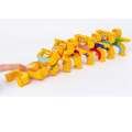 Double Side Cartoon Tiger Jenga – Balancing Game / Wooden Craft. 