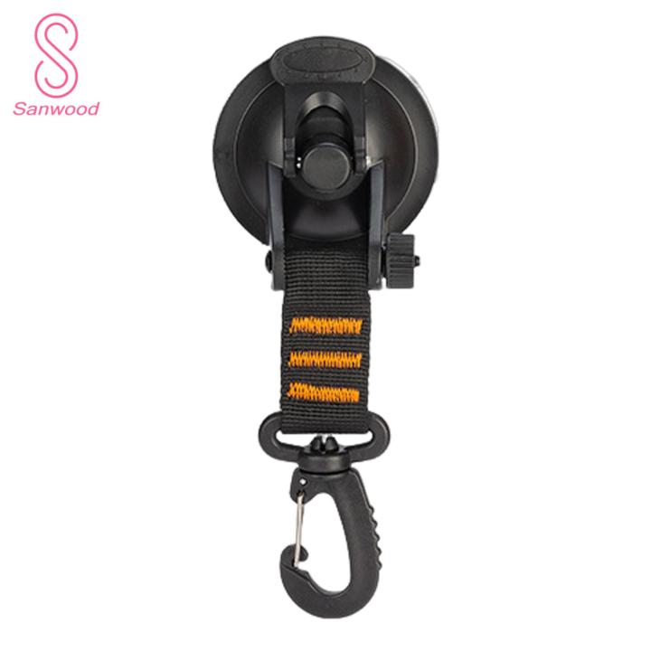 Outdoor Travel Suction Hook Portable Heavy-duty Suction Cup Hook Carabiner for Camping Strong Load-bearing Hanging Accessory for Outdoor Activities Suction Cup Buckle