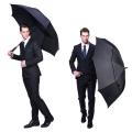 High Quality Golf Umbrella For Super Strong Wind For 4 Persons - 130cm - Black. 
