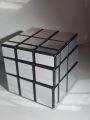 Orignal Mirror Cube 3x3 Stickerless Rubiks Cube 3D Puzzle Magic Cube Fast Speed Magic 3x3x3 Puzzle Toys, Mirror Blocks Cube Silver Cube 57mm for kids Fast Stress Relief Fidget Toys Game. 
