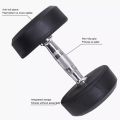 ZEE MAX FITNESS Rubber Coated Dumbbells Pair of 10KG(10+10). 