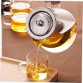Techmanistan Glass Teapot with Heat Resistant Stainless Steel Infuser, Borosilicaate Glass Teapot, Glass Tea Kettle. 