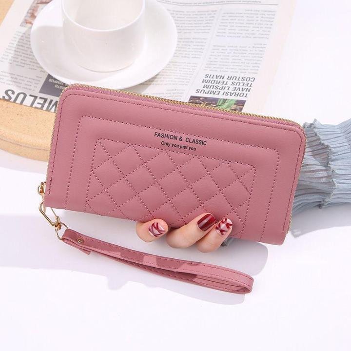 Imported Clutch for Girls Hand Purse for Women Long Wallet Mobile Pouch with Wristlet Daraz.pk