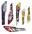 Honda 125 (f)Silencer Patti Sticker Euro 2 Silencer patri One Piece. 