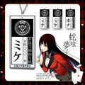 Anime Kakegurui Compulsive Gambler Necklace Jabami Yumeko Id Card Pendant Necklaces Cosplay Jewelry. 